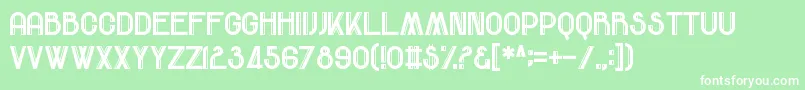 ComeRainOrFall Font – White Fonts on Green Background