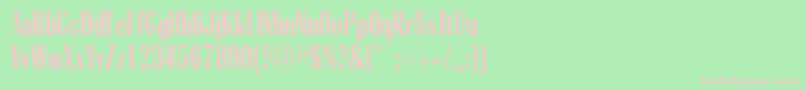 Шрифт RadiantBoldCondensedRegular – розовые шрифты на зелёном фоне