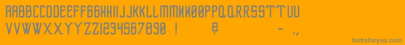 フォントFlexusBold – オレンジの背景に灰色の文字