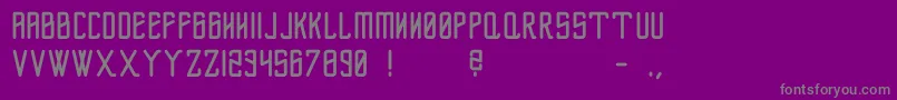 フォントFlexusBold – 紫の背景に灰色の文字