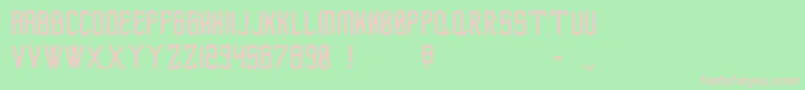 FlexusBold Font – Pink Fonts on Green Background