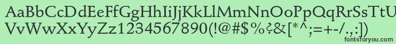 StempelschneidlerstdMedium Font – Black Fonts on Green Background