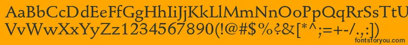 StempelschneidlerstdMedium Font – Black Fonts on Orange Background