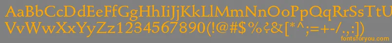 StempelschneidlerstdMedium Font – Orange Fonts on Gray Background