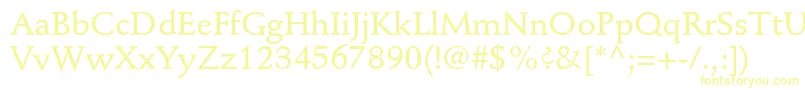 StempelschneidlerstdMedium Font – Yellow Fonts on White Background