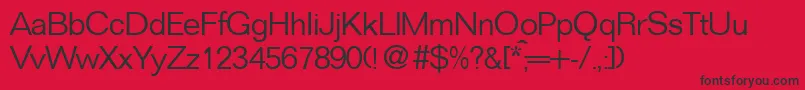 FocusLightRegular Font – Black Fonts on Red Background