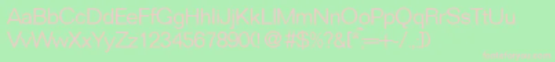 FocusLightRegular Font – Pink Fonts on Green Background
