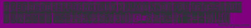 AMachinanovacmgr Font – Black Fonts on Purple Background