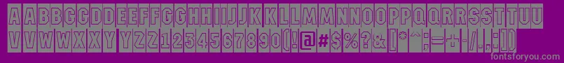 AMachinanovacmgr Font – Gray Fonts on Purple Background