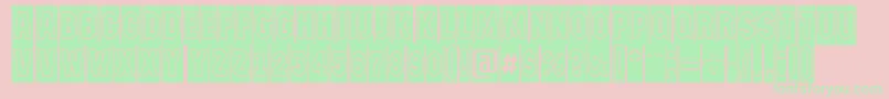 AMachinanovacmgr Font – Green Fonts on Pink Background