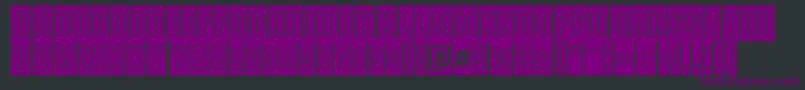 AMachinanovacmgr Font – Purple Fonts on Black Background