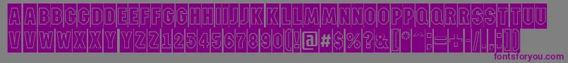 AMachinanovacmgr Font – Purple Fonts on Gray Background