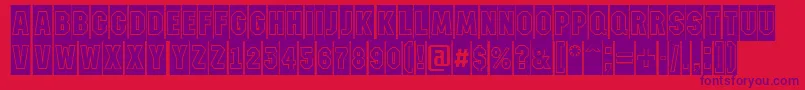 AMachinanovacmgr Font – Purple Fonts on Red Background