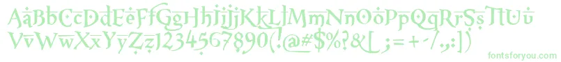 XxiiArabianOnenightstand Font – Green Fonts on White Background