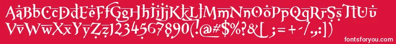 XxiiArabianOnenightstand Font – White Fonts on Red Background
