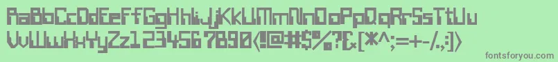 WiretransfersskBold Font – Gray Fonts on Green Background