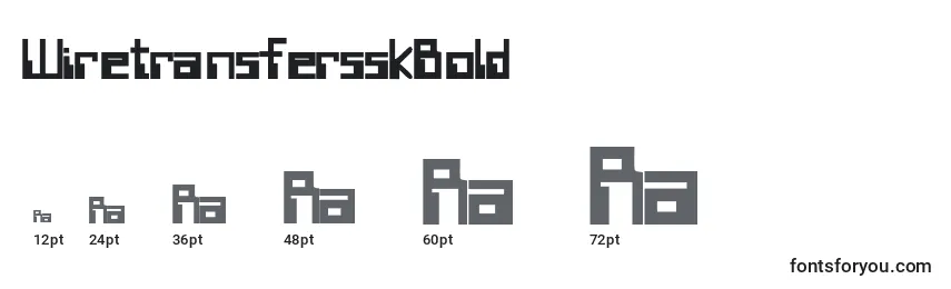 WiretransfersskBold Font Sizes