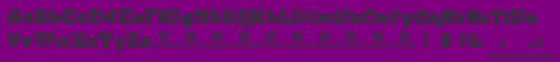 Więcej informacji o czcionce Cacha Czcionka Cacha – czarne czcionki na fioletowym tle