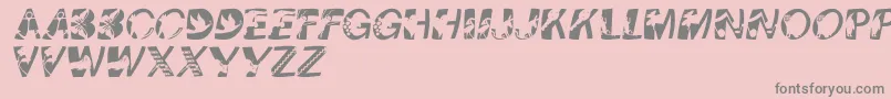 Pixcapswinding Font – Gray Fonts on Pink Background
