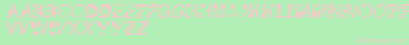 Pixcapswinding Font – Pink Fonts on Green Background