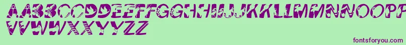 Pixcapswinding Font – Purple Fonts on Green Background