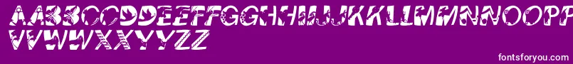 Pixcapswinding Font – White Fonts on Purple Background