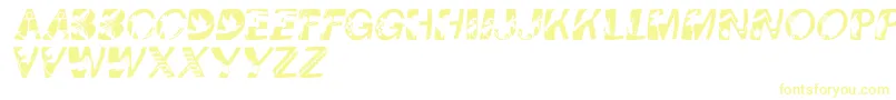 Pixcapswinding-Schriftart – Gelbe Schriften