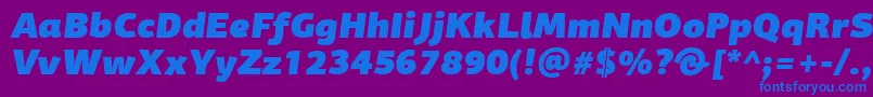 fuente PfagorasansproUltrablackitalic – Fuentes Azules Sobre Fondo Morado