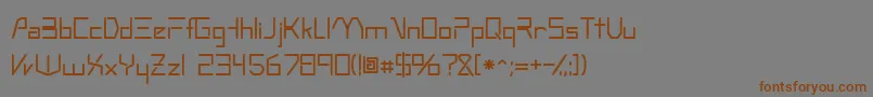 Oscillossk Font – Brown Fonts on Gray Background