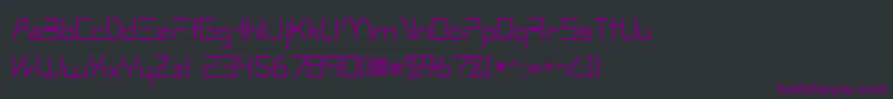 Шрифт Oscillossk – фиолетовые шрифты на чёрном фоне