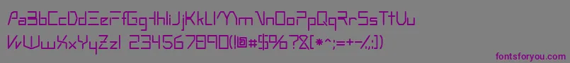 Шрифт Oscillossk – фиолетовые шрифты на сером фоне