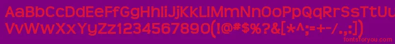 TeenBd Font – Red Fonts on Purple Background