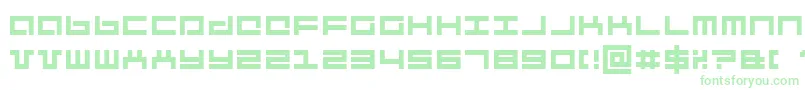 Mecha-Schriftart – Grüne Schriften