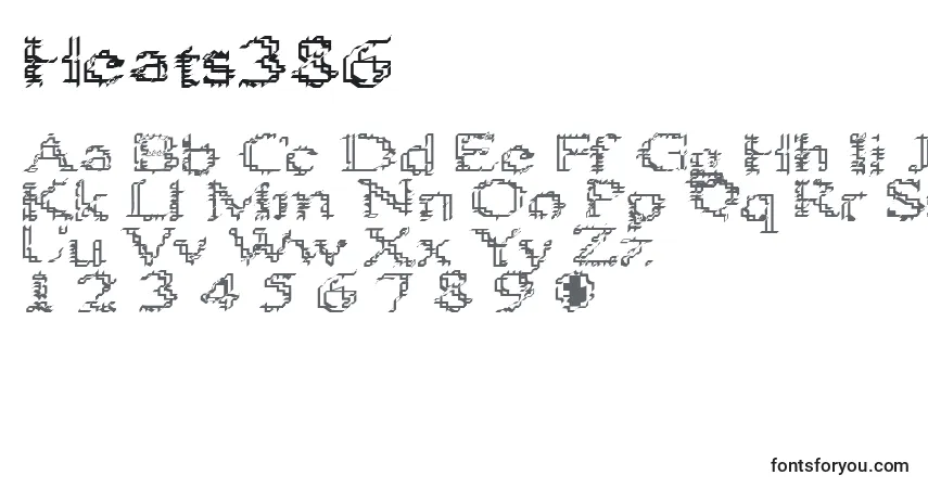 Heats386 Font – alphabet, numbers, special characters