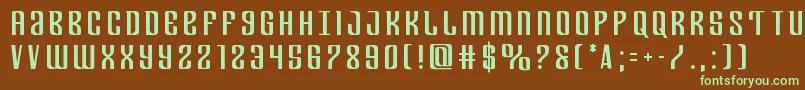 Departmenthtitle Font – Green Fonts on Brown Background