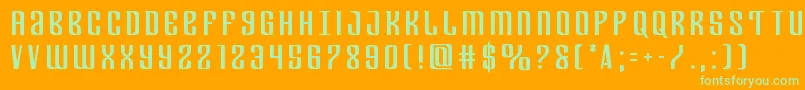 Departmenthtitle Font – Green Fonts on Orange Background