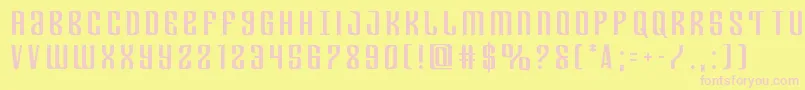 Departmenthtitle Font – Pink Fonts on Yellow Background