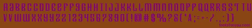 Departmenthtitle Font – Purple Fonts on Brown Background