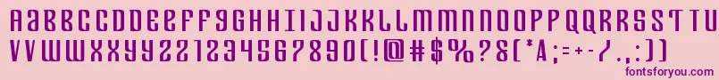 Departmenthtitle Font – Purple Fonts on Pink Background