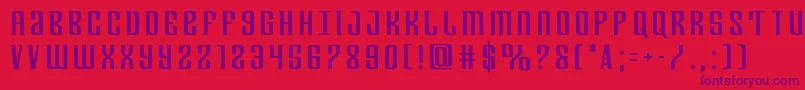 Departmenthtitle Font – Purple Fonts on Red Background