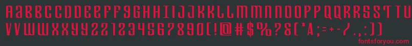 Departmenthtitle Font – Red Fonts on Black Background