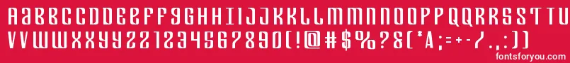 Departmenthtitle Font – White Fonts on Red Background