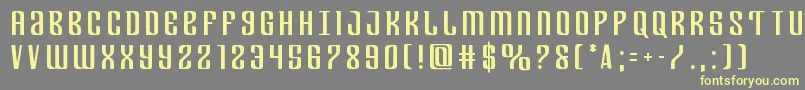 Departmenthtitle Font – Yellow Fonts on Gray Background