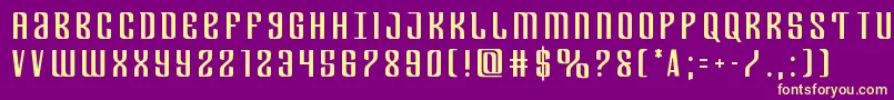 Departmenthtitle Font – Yellow Fonts on Purple Background