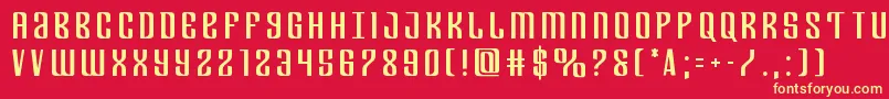 Departmenthtitle Font – Yellow Fonts on Red Background