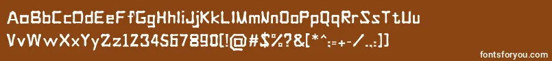 TongkonanRegular Font – White Fonts on Brown Background