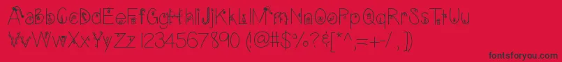 FontsplaceChristmasEditionРћР±С‹С‡РЅС‹Р№ Font – Black Fonts on Red Background