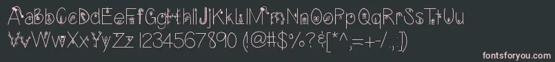 FontsplaceChristmasEditionРћР±С‹С‡РЅС‹Р№ Font – Pink Fonts on Black Background