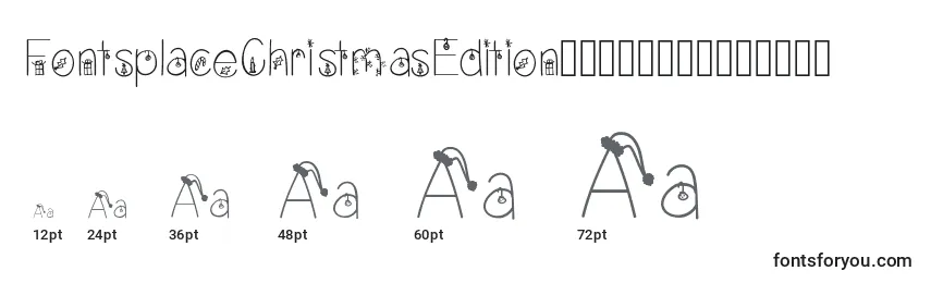 Tailles de police FontsplaceChristmasEditionРћР±С‹С‡РЅС‹Р№