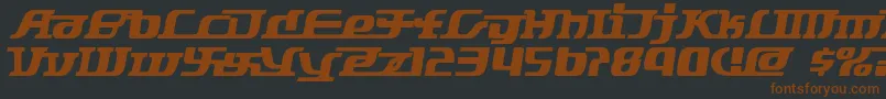 Starbat Font – Brown Fonts on Black Background